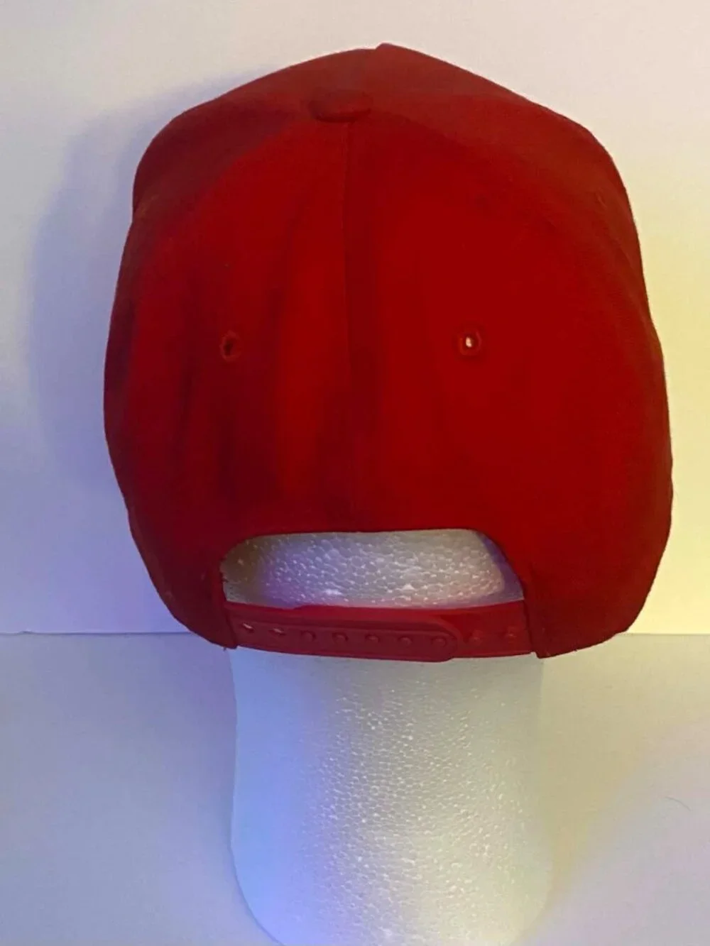 True Religion Red Baseball Cap Black Embroidered Logo 100% Cotton Adult One Size